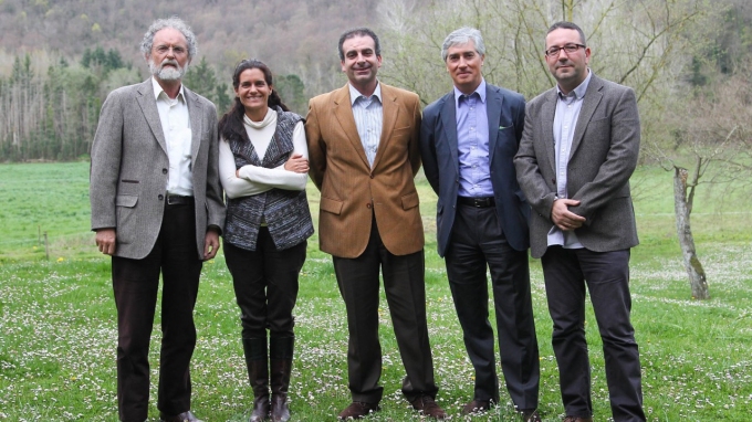 Prince of Girona Foundation Social Award Jury: Cristobal Colón, Maria Zapata, Sebastián Mora, Jordi Gutiérrez and Josep Torrico
