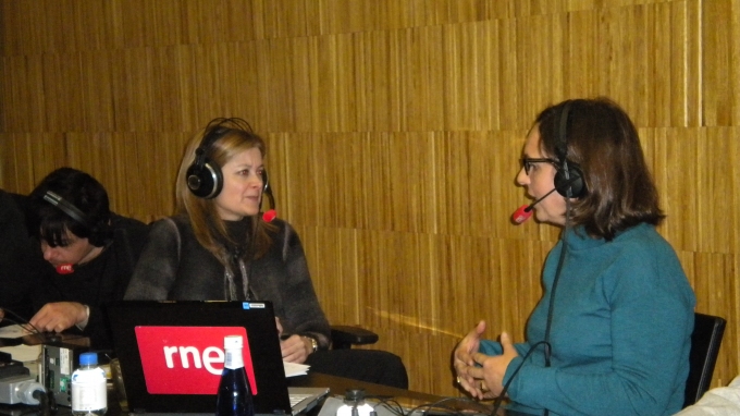 Pepa Fernandez interviewing Mònica Margarit